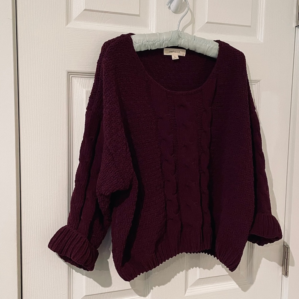 One the land chenille sweater